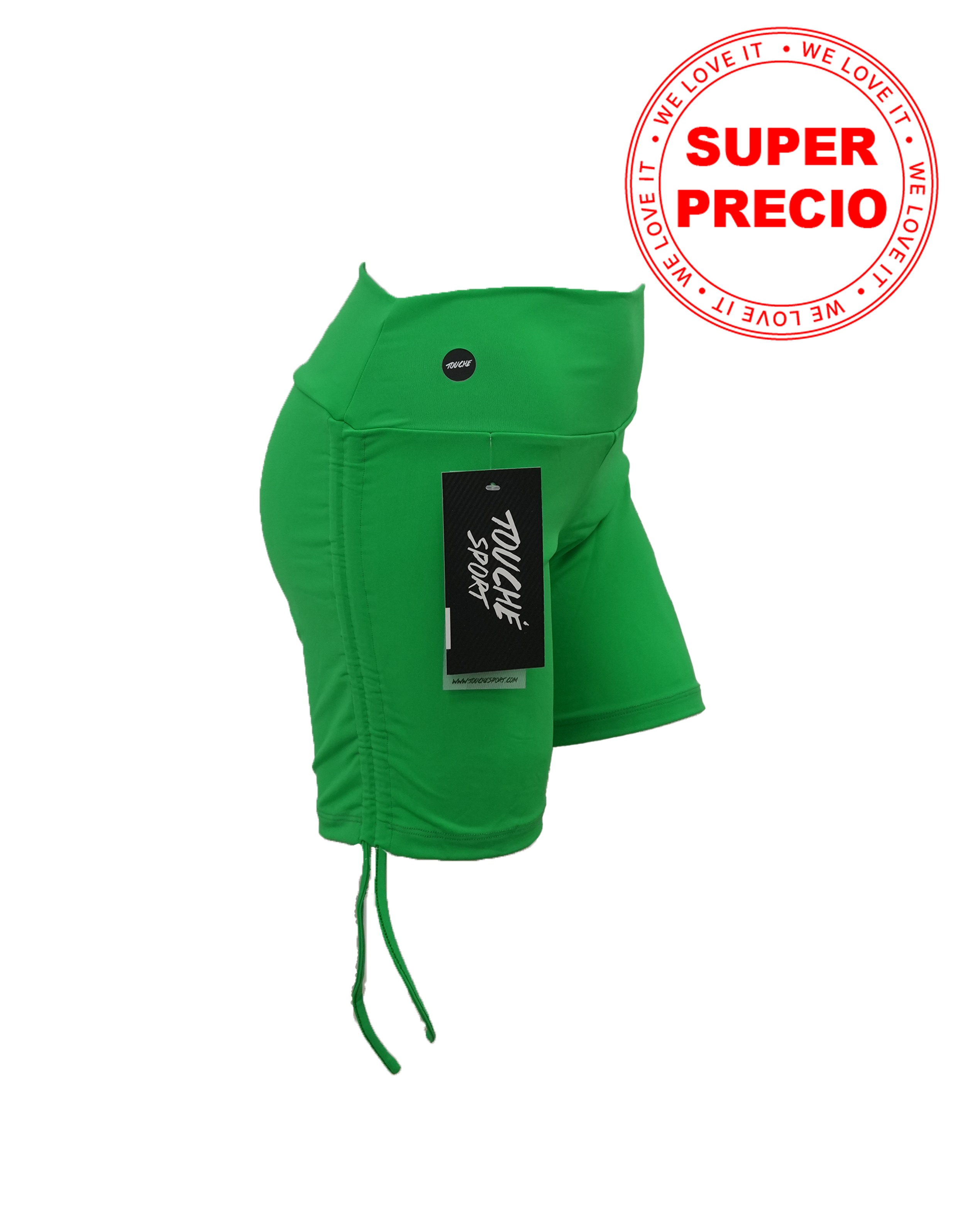 SCRUNCHI GREEN SHORT