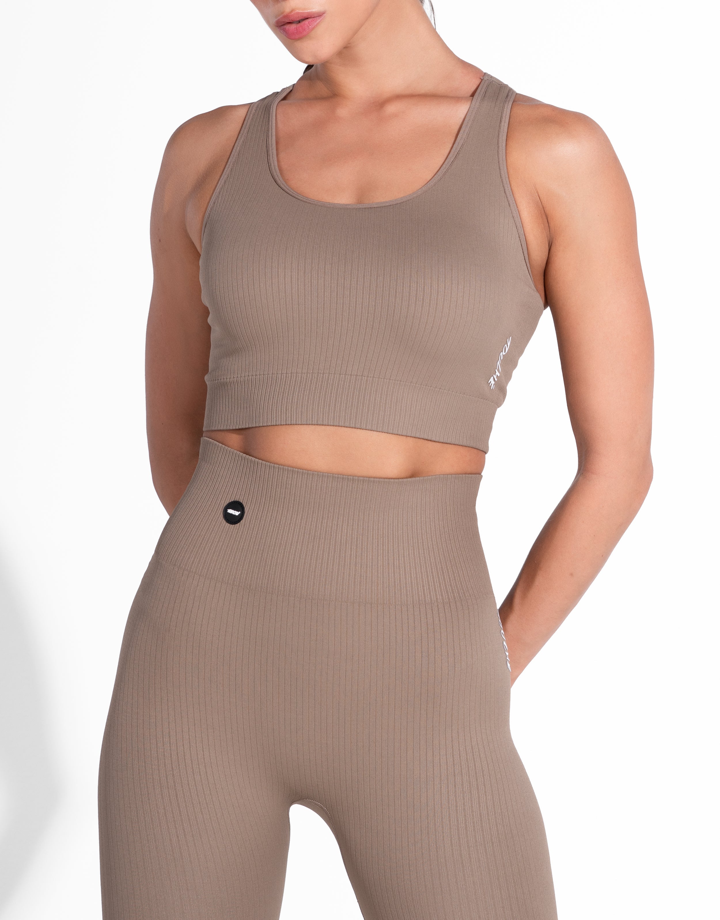 FANCY BROWN TOP SEAMLESS