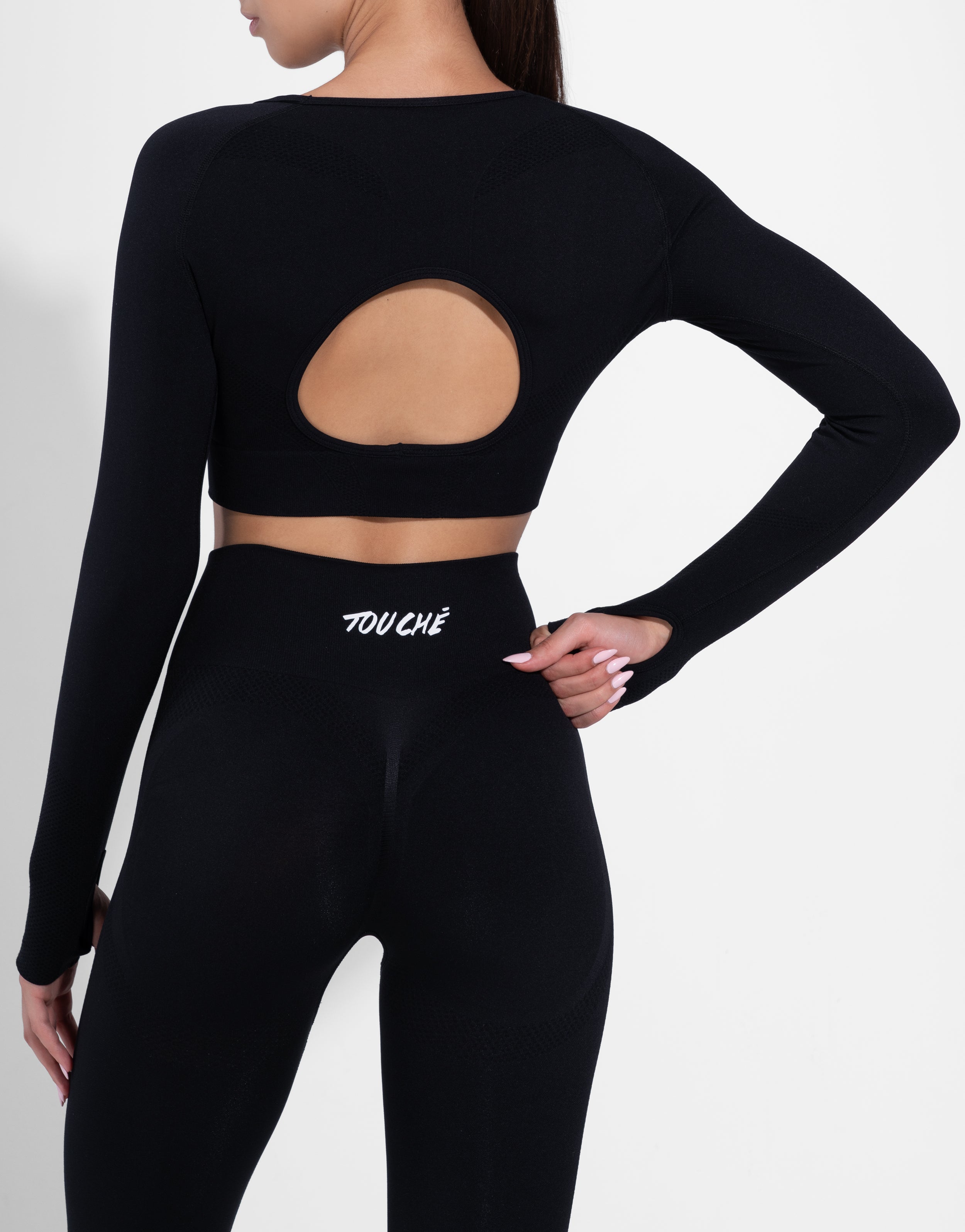 ENHANCE BLACK TOP SEAMLESS