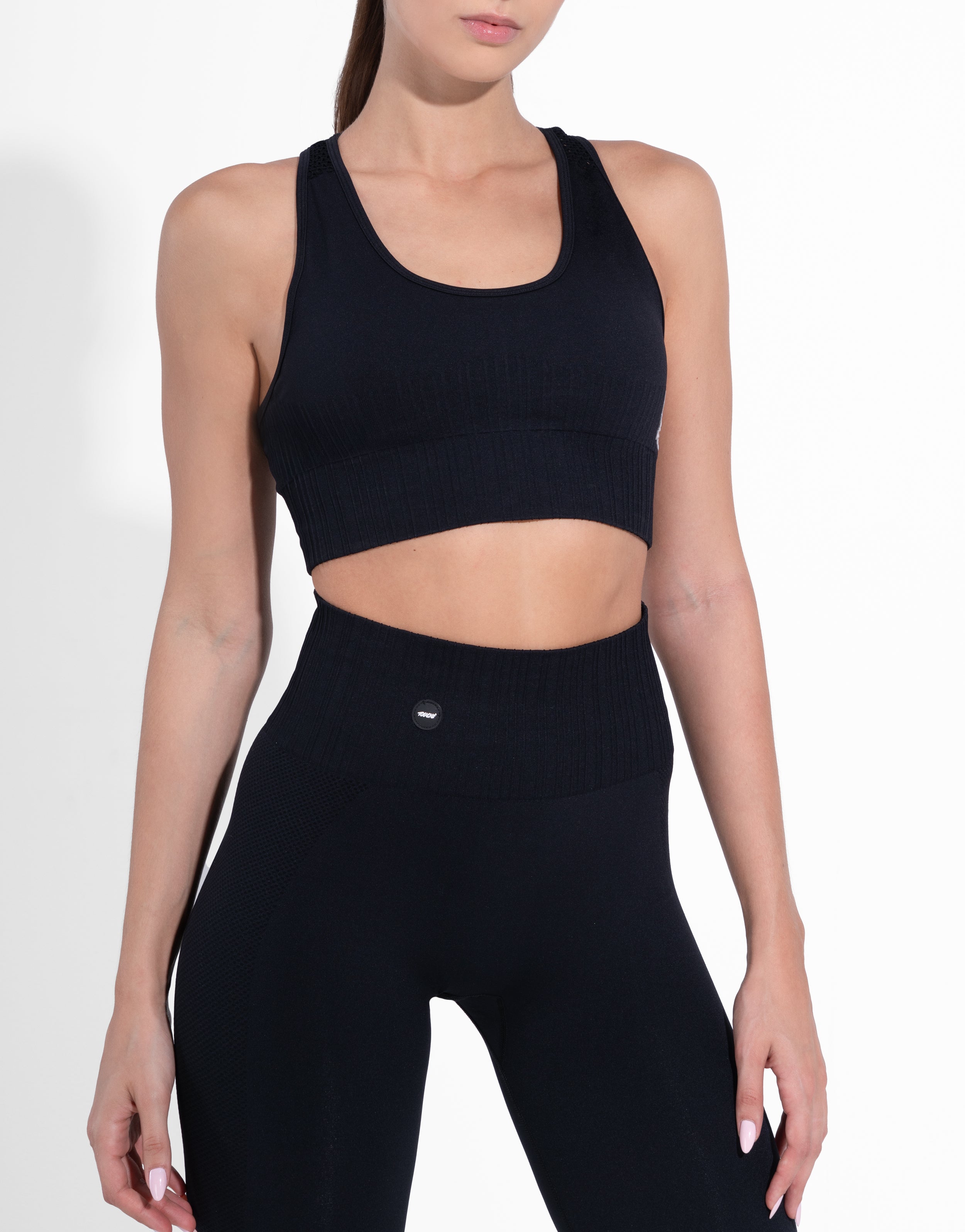 MESH BLACK TOP SEAMLESS