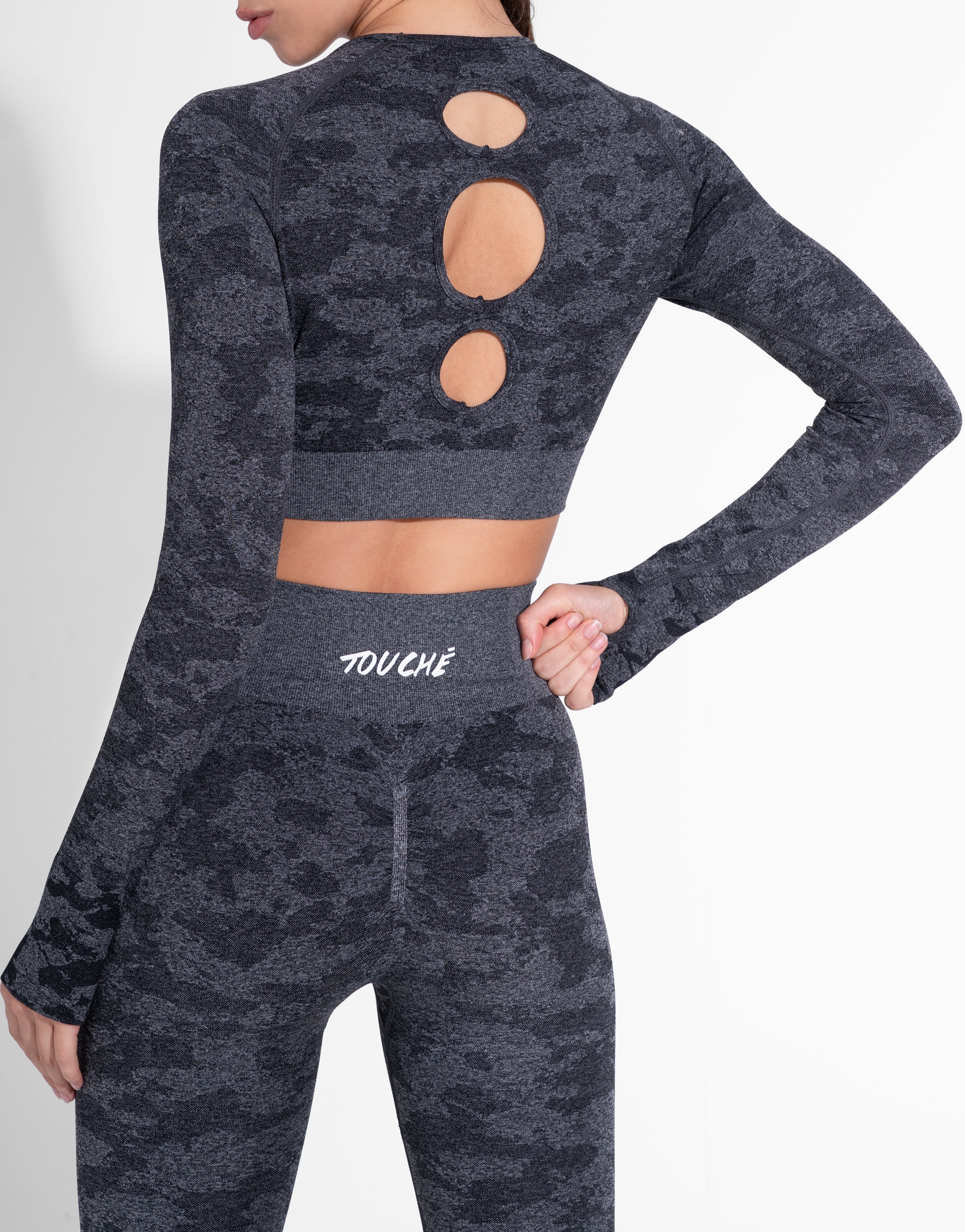 RIBBON BLACK TOP SEAMLESS