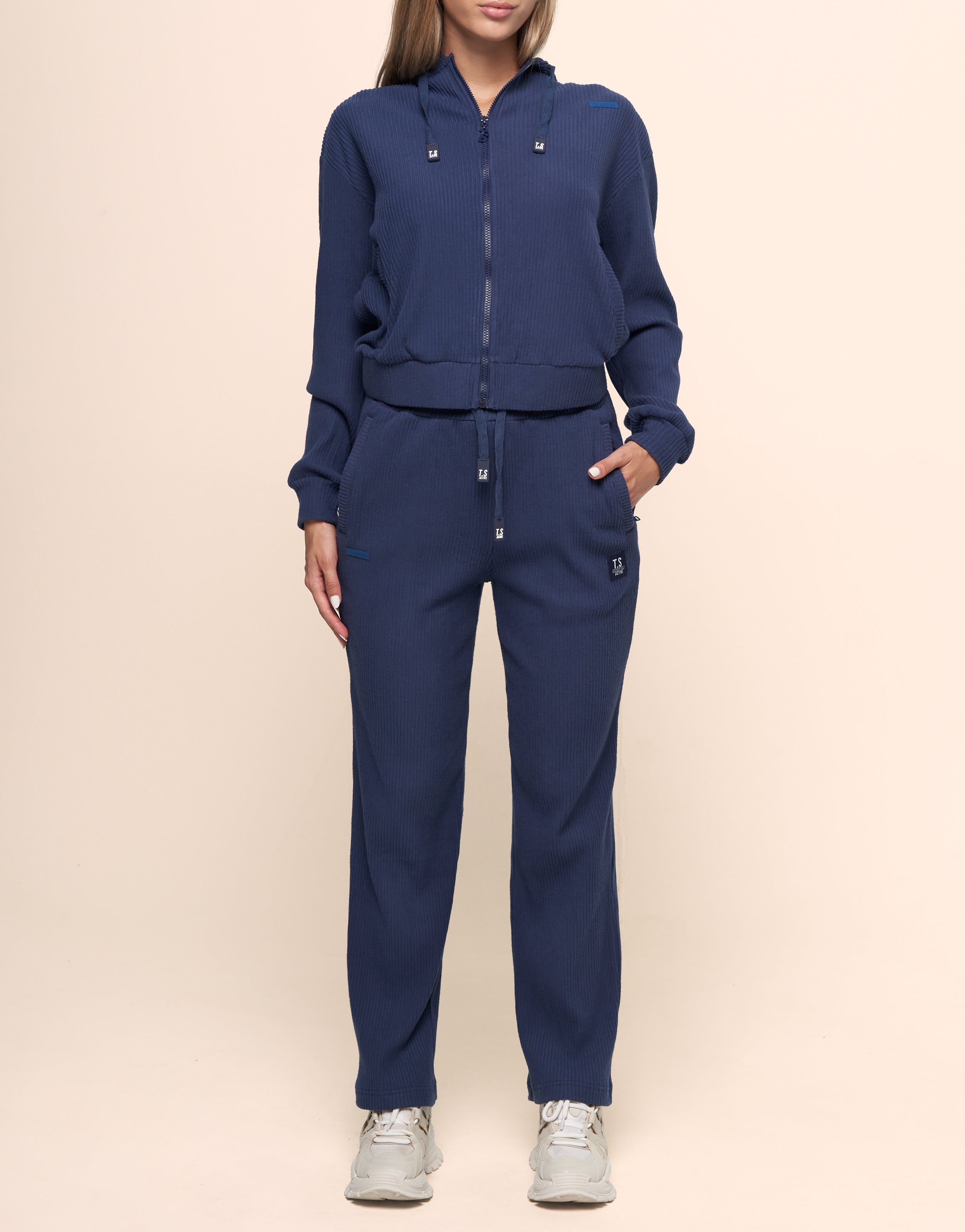 KNIT NAVY PANT