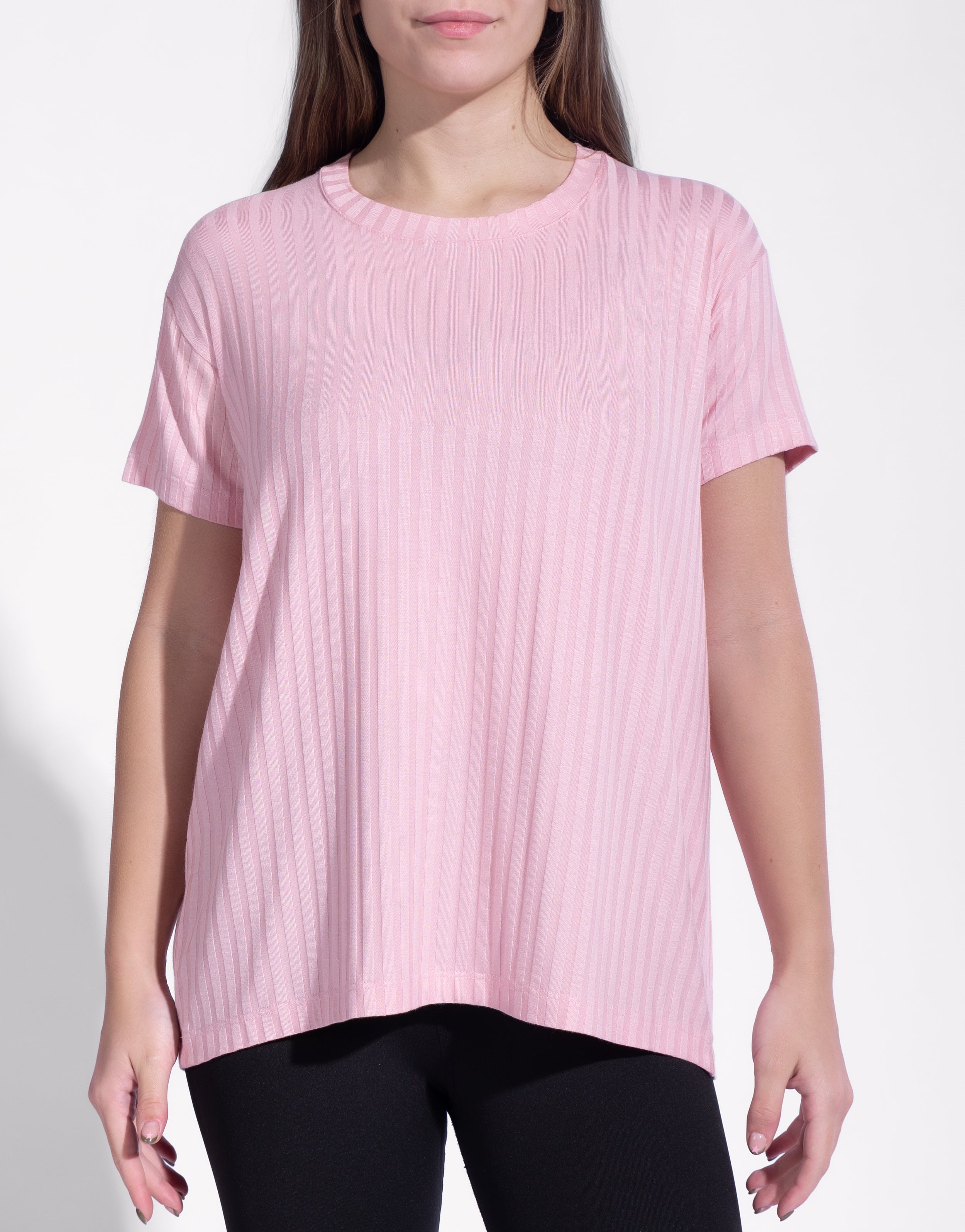 STRIPE TEE PINK