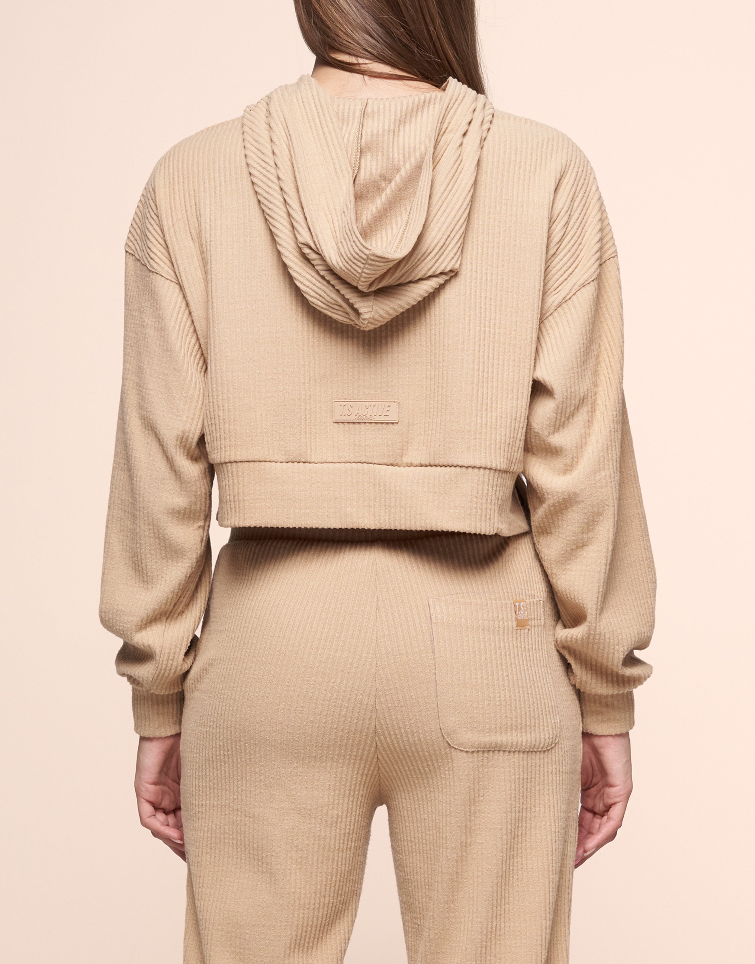 KNIT HOODIE BROWN