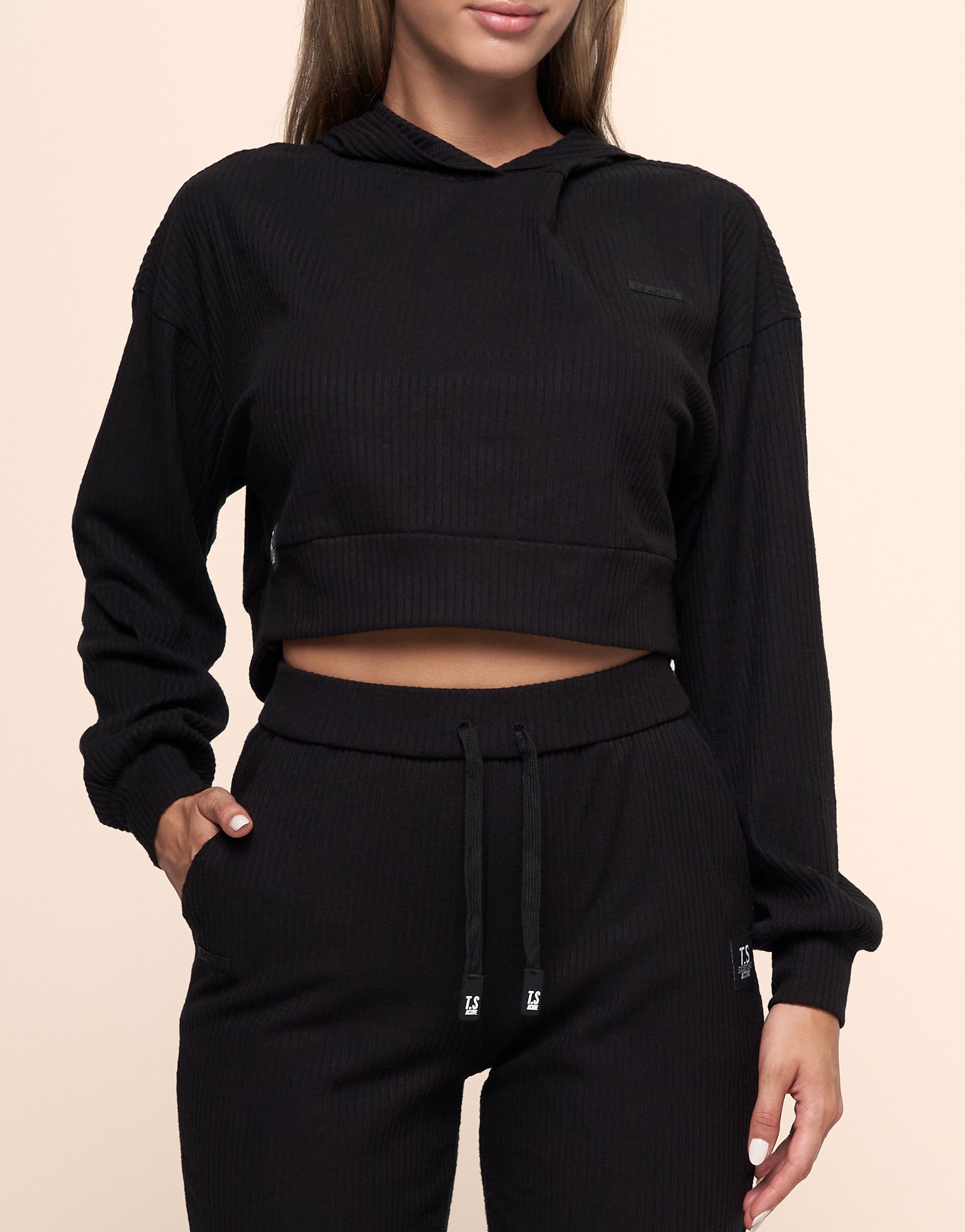 KNIT HOODIE BLACK