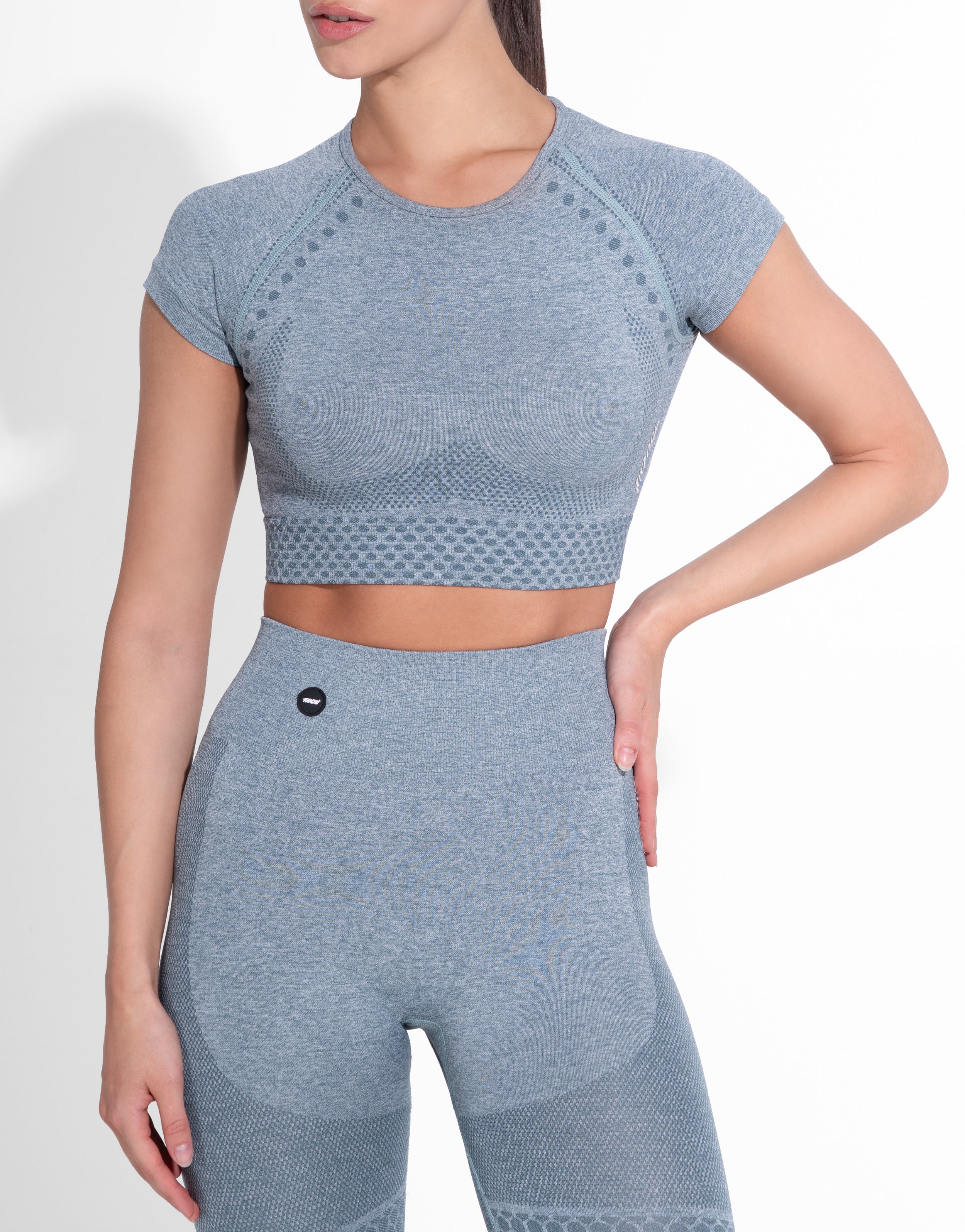 DYE OUT GREY TOP SEAMLESS