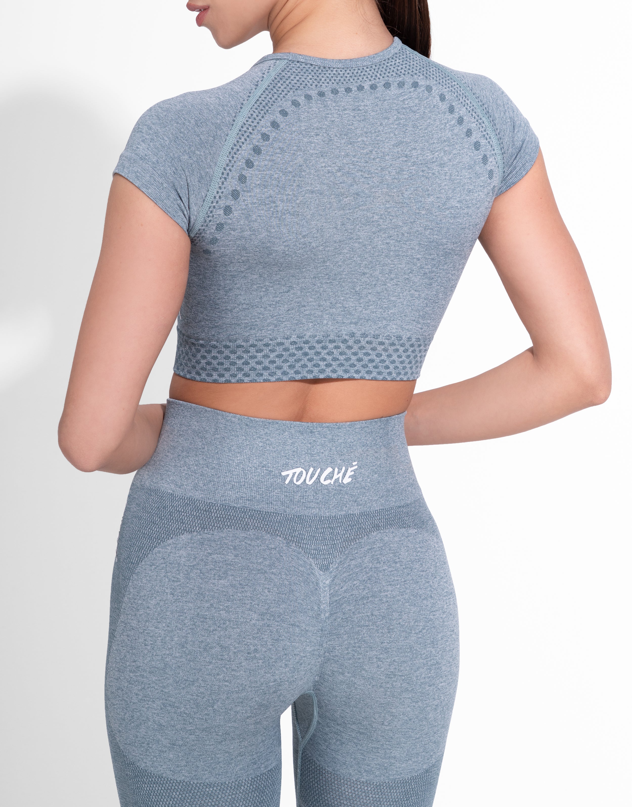 DYE OUT GREY TOP SEAMLESS