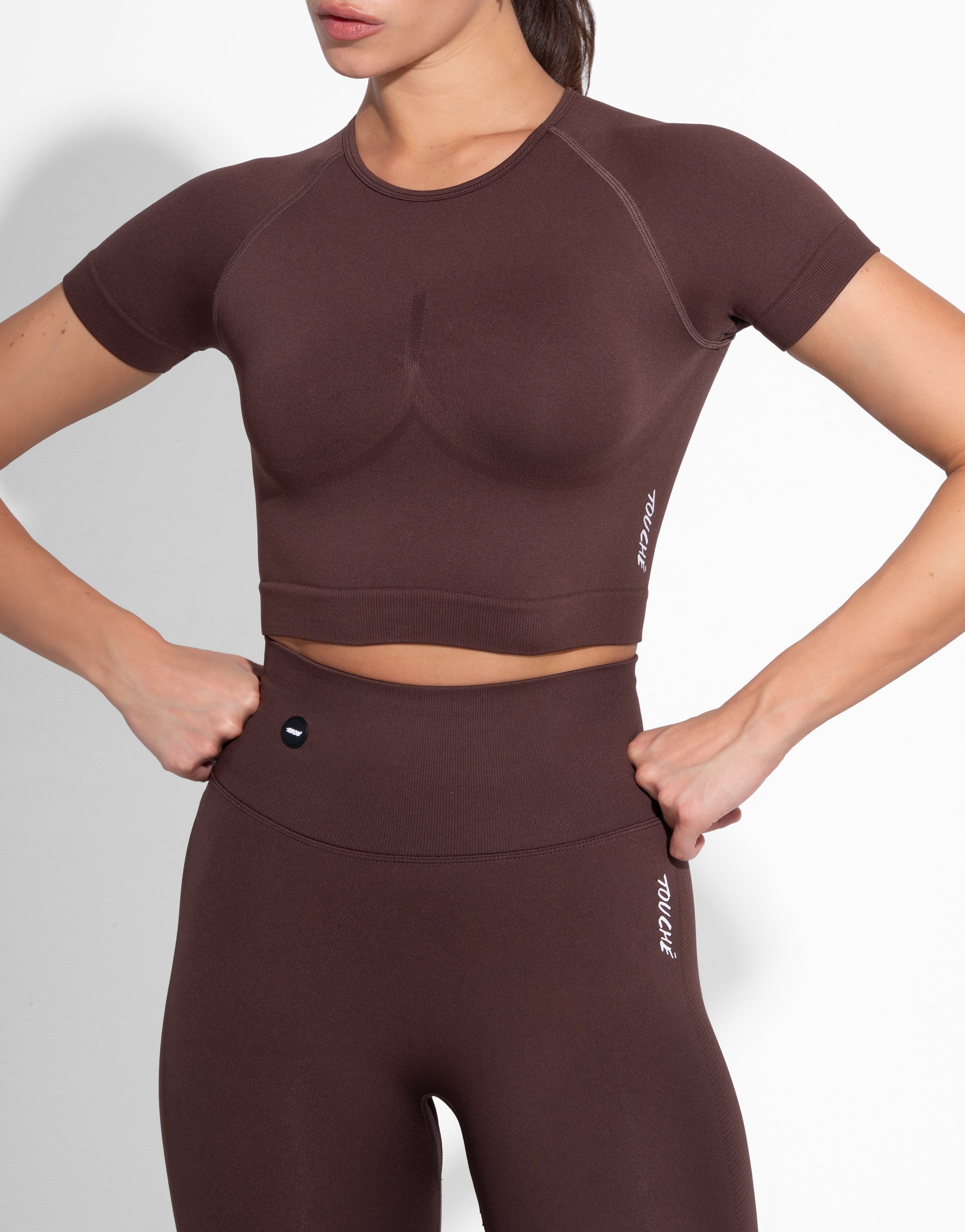 ENDURE MOCHA TOP SEAMLESS