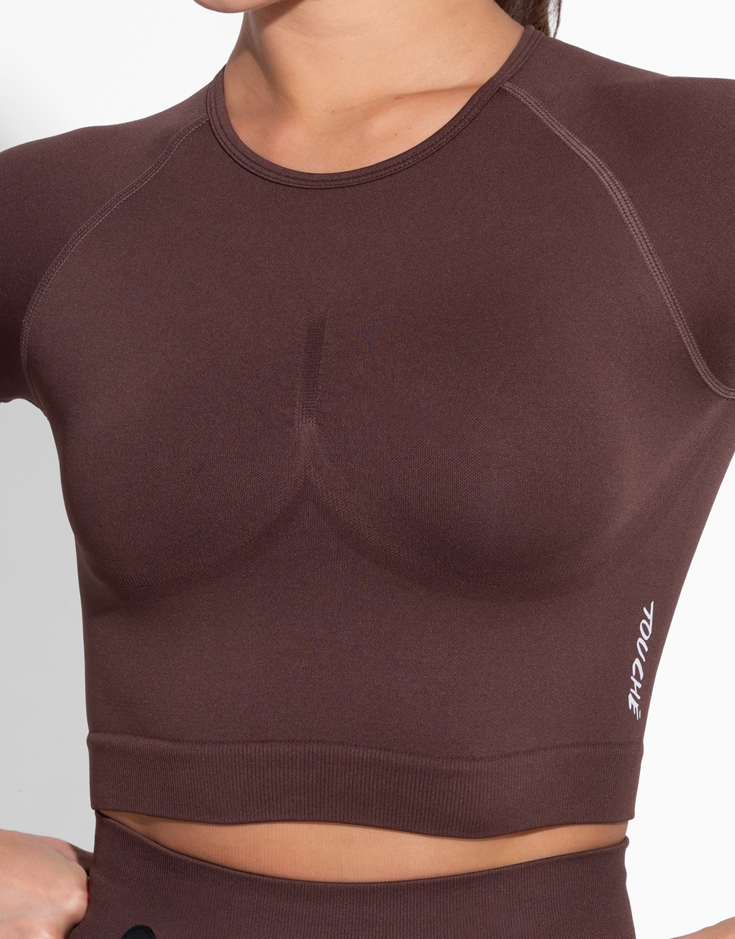 ENDURE MOCHA TOP SEAMLESS
