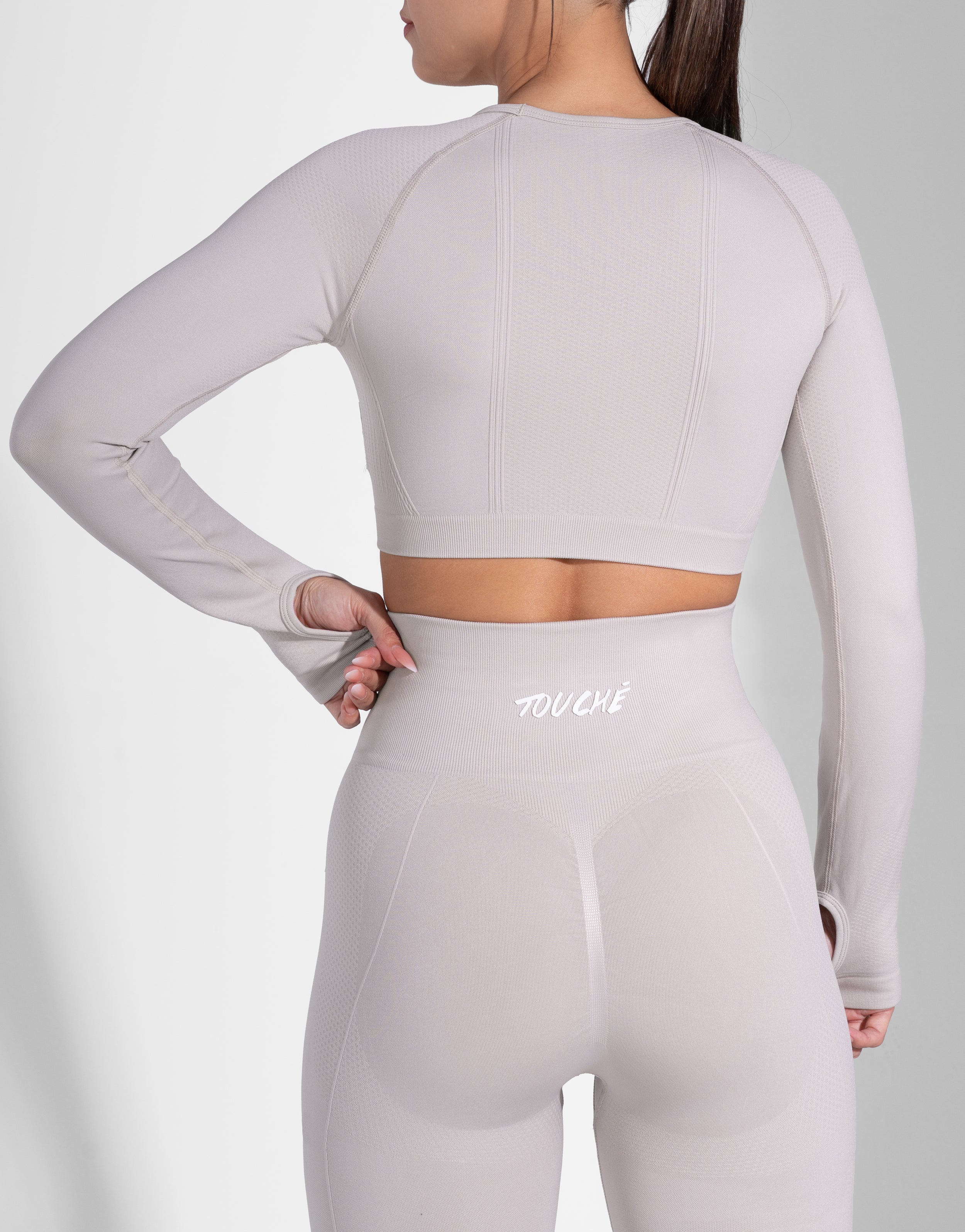 FIT BEIGE SEAMLESS TOP