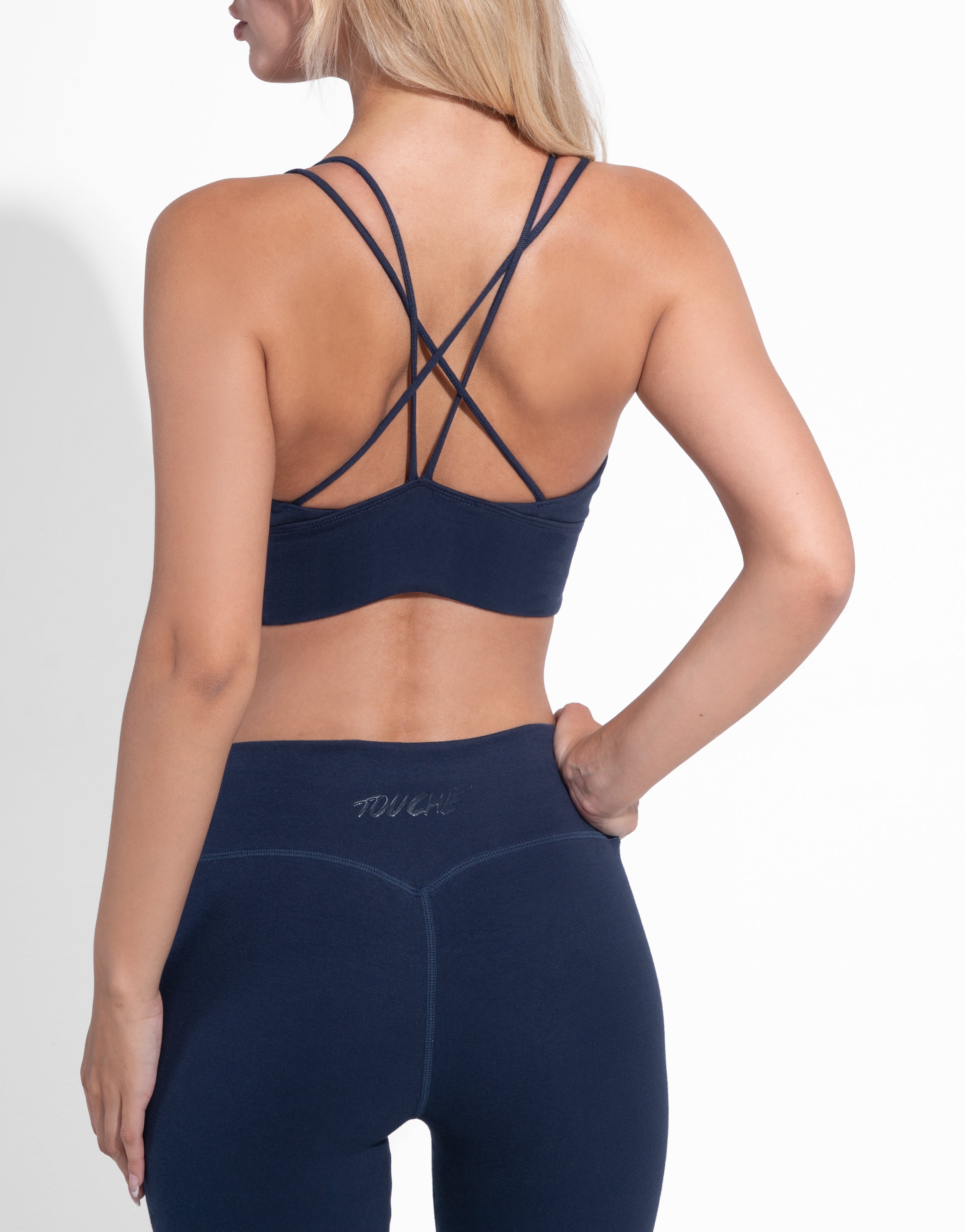 BASIC COTTON NAVY TOP