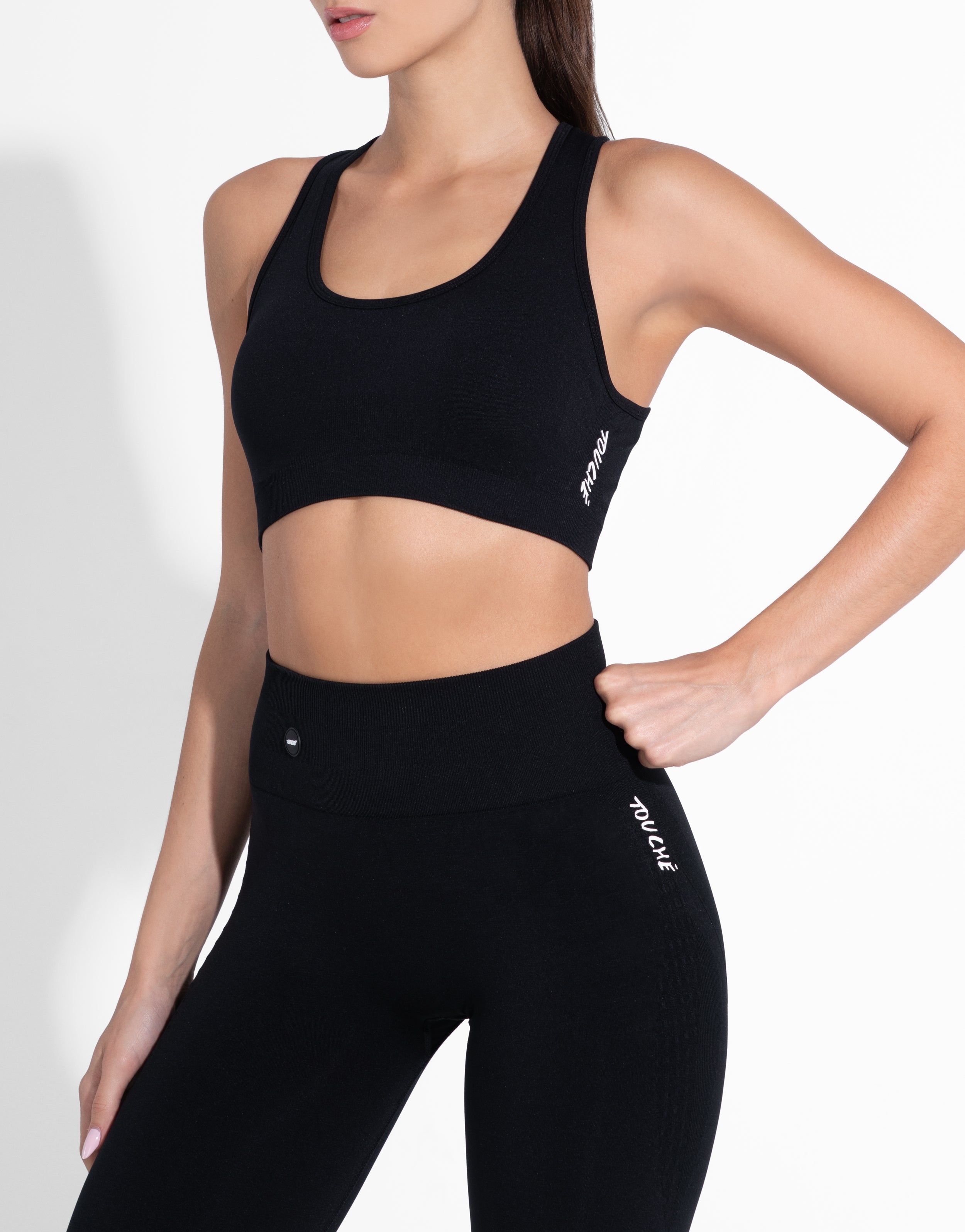 FADE BLACK SEAMLESS TOP