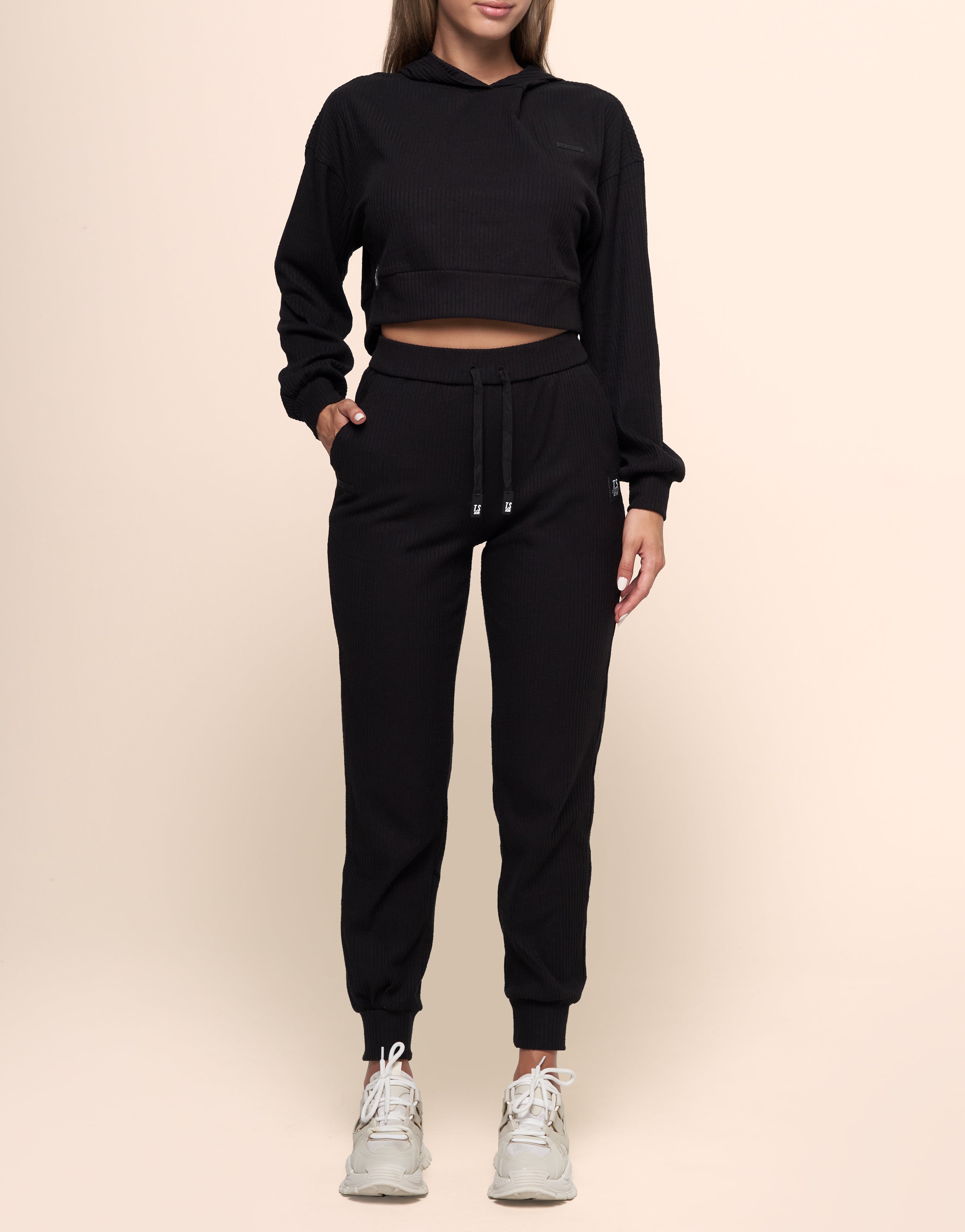 KNIT HOODIE BLACK
