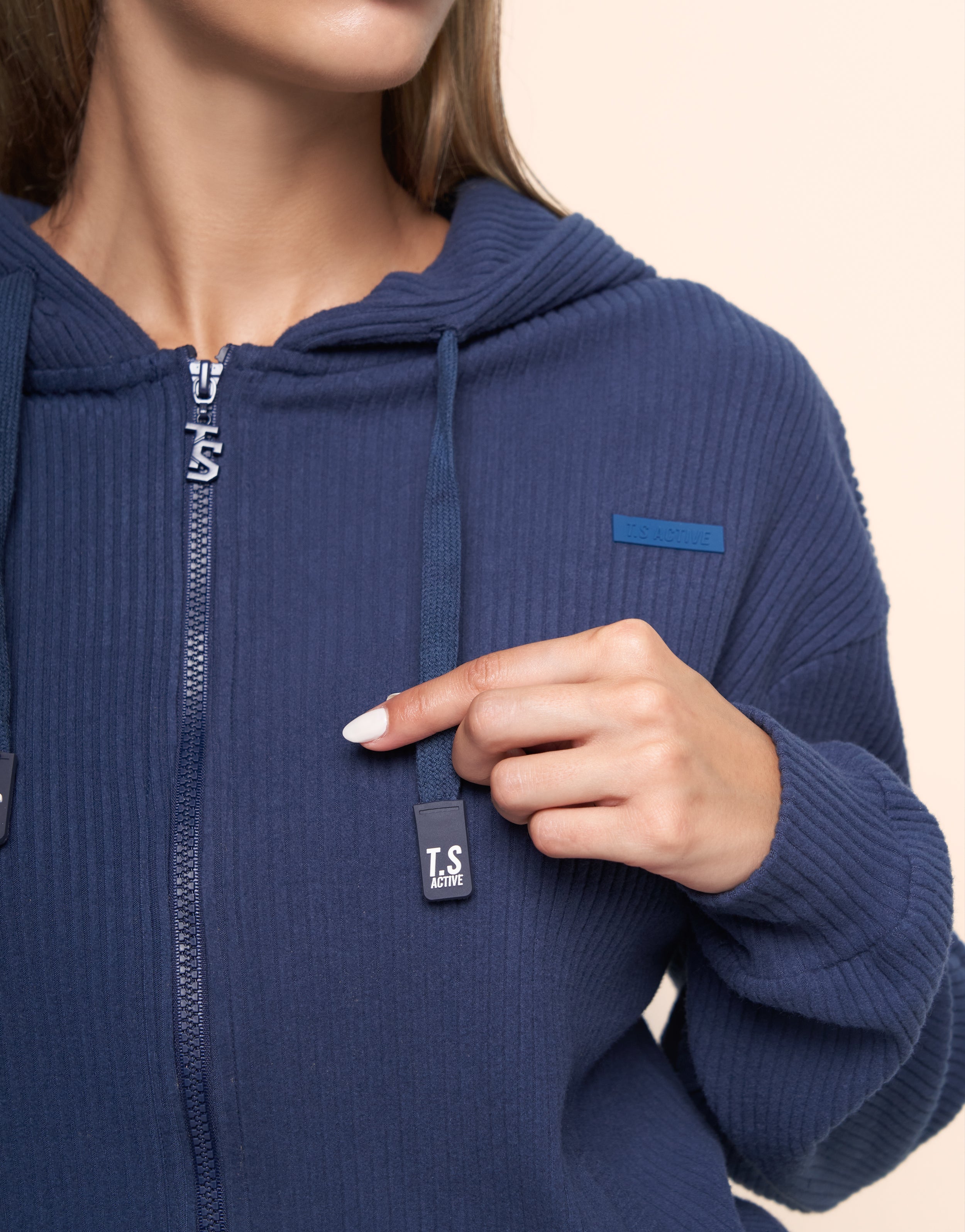 KNIT NAVY JACKET