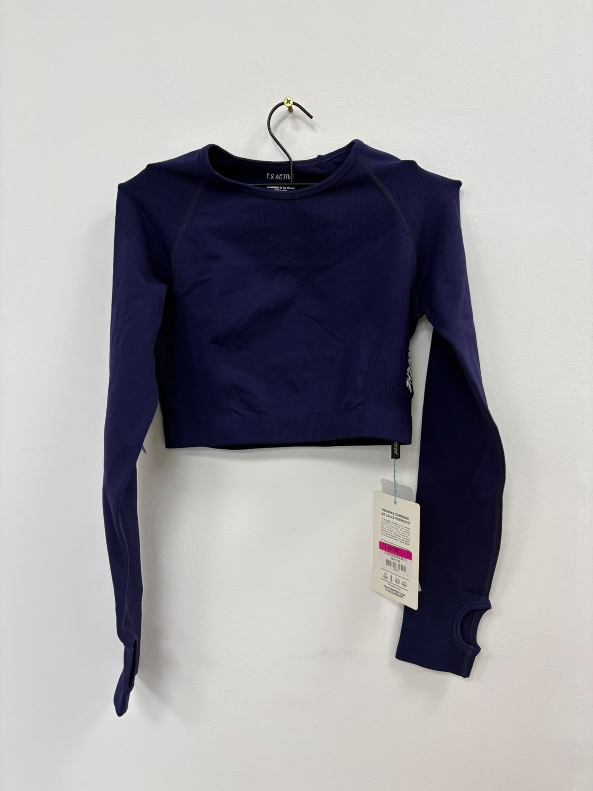 FIT DARK BLUE SEAMLESS TOP (FALLA)