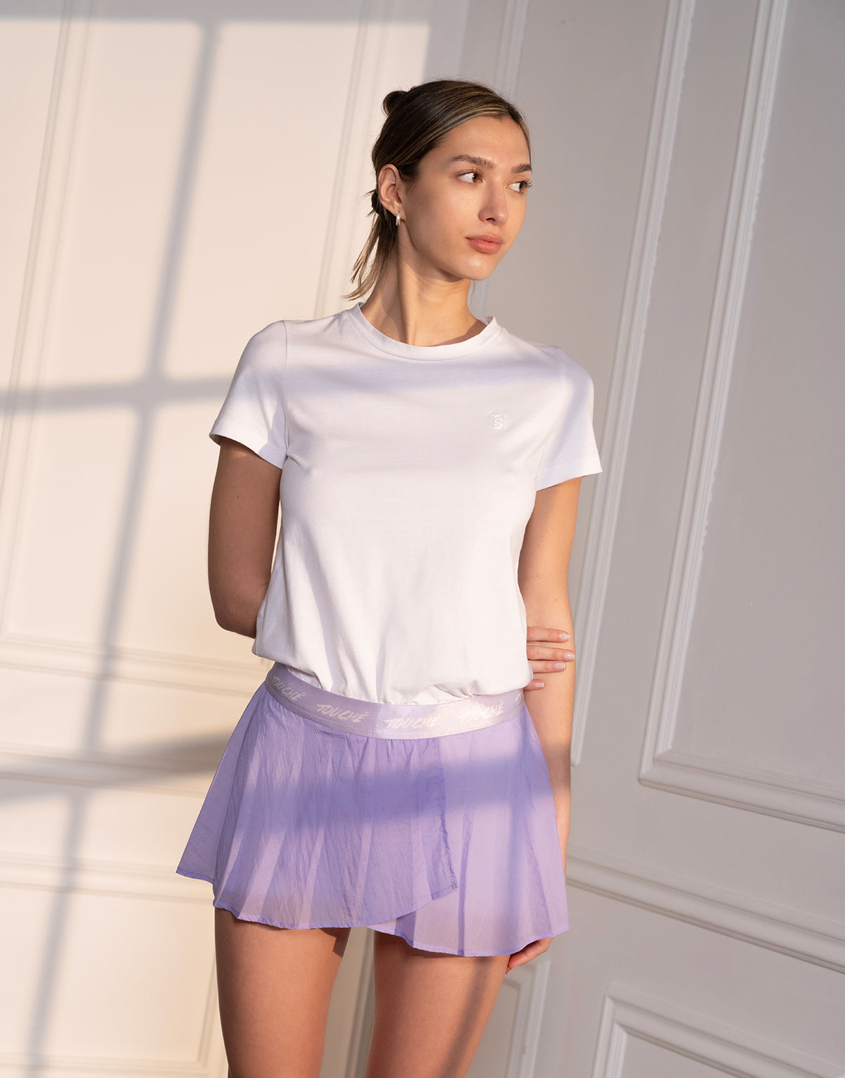 PLEATED SKIRT VIOLET