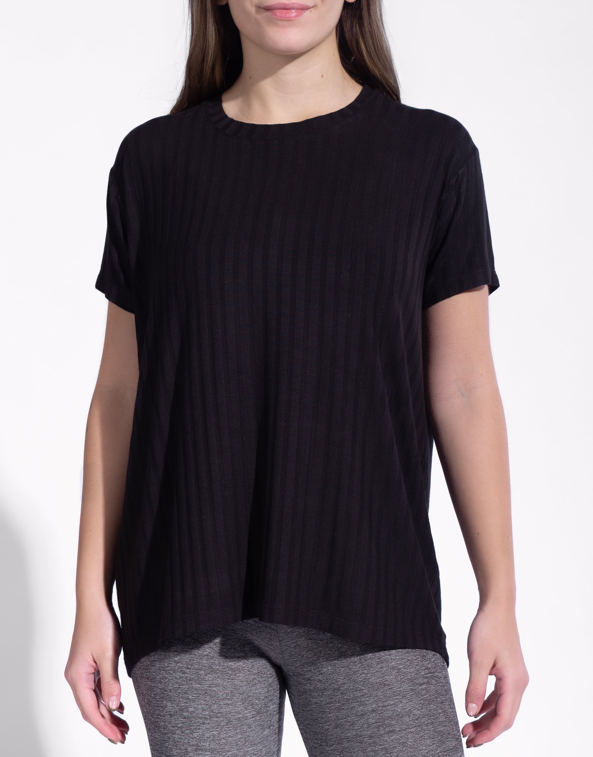 STRIPE TEE BLACK