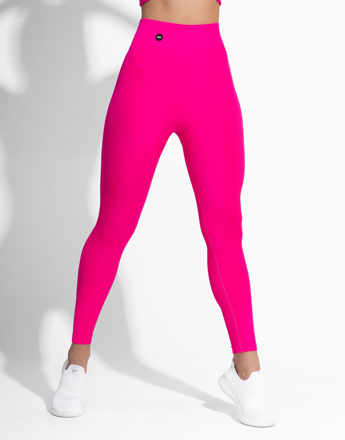 RIBBED CROSS PINK SEAMLESS