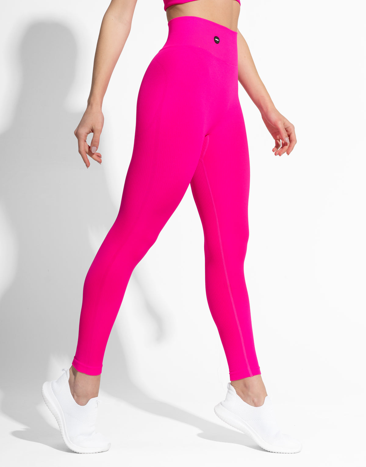 RIBBED CROSS PINK SEAMLESS